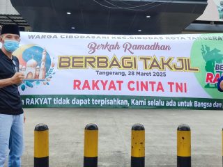 Berbagi Takjil Dibulan Ramadhan, Warga Cibodas Dan Berbagai Element Kota Tangerang, Dukung RUU TNI