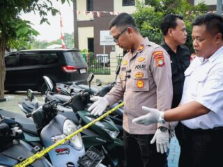 Dua Pelaku Curanmor Kelompok Rumpin Diringkus Polsek Pinang,10 Motor Disita