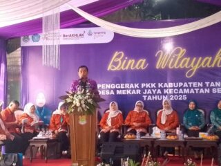 Camat Sepatan Hadiri Acara Binwil di Desa Mekar Jaya